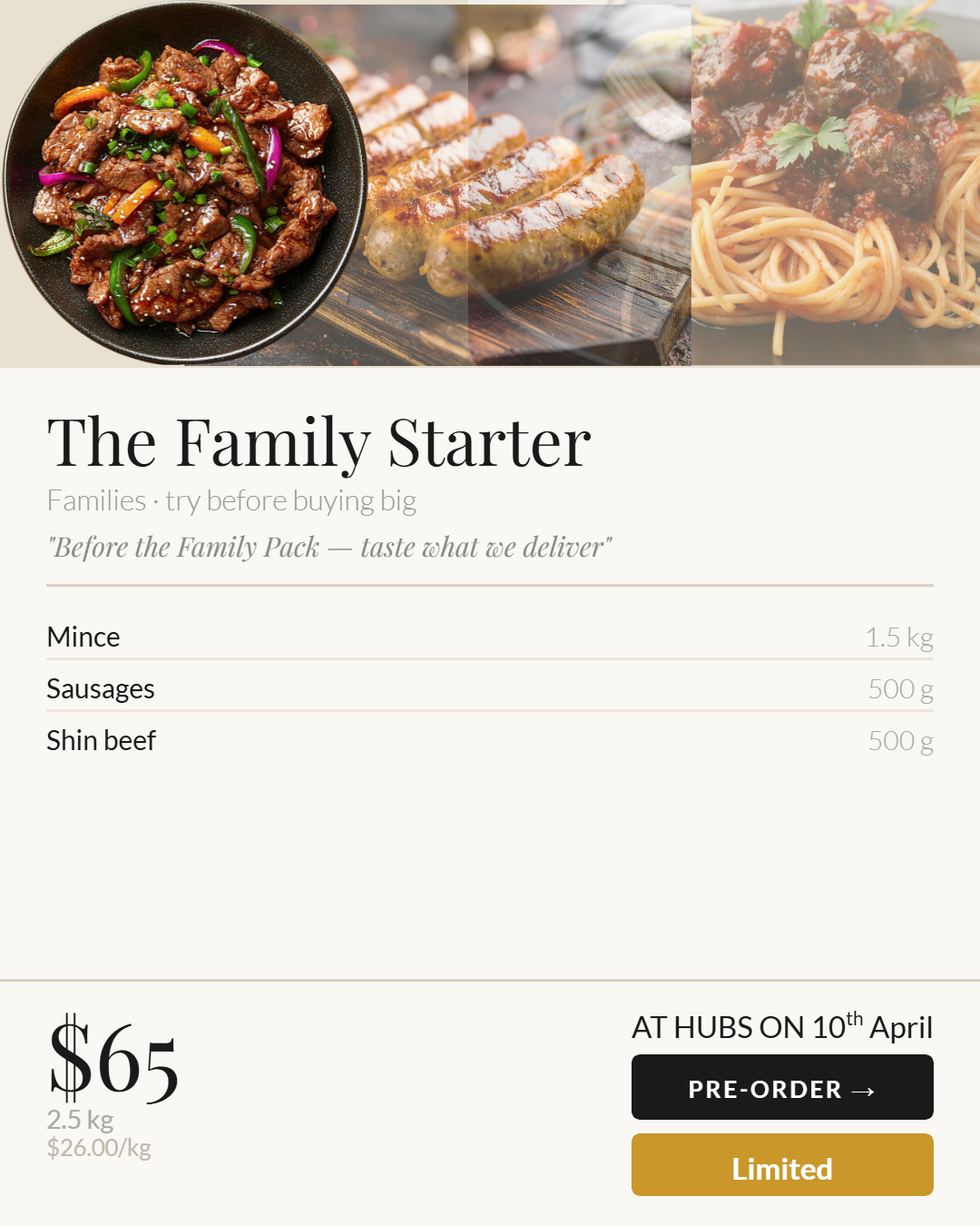 Beef - The Family Starter -SOLD OUT