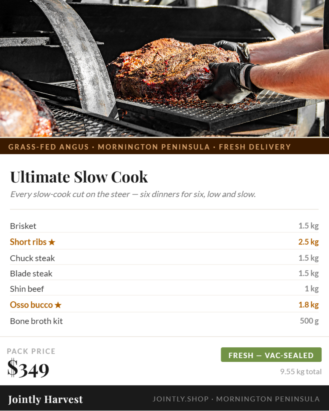 Beef - The Ultimate Slow Cook - Pre order.
