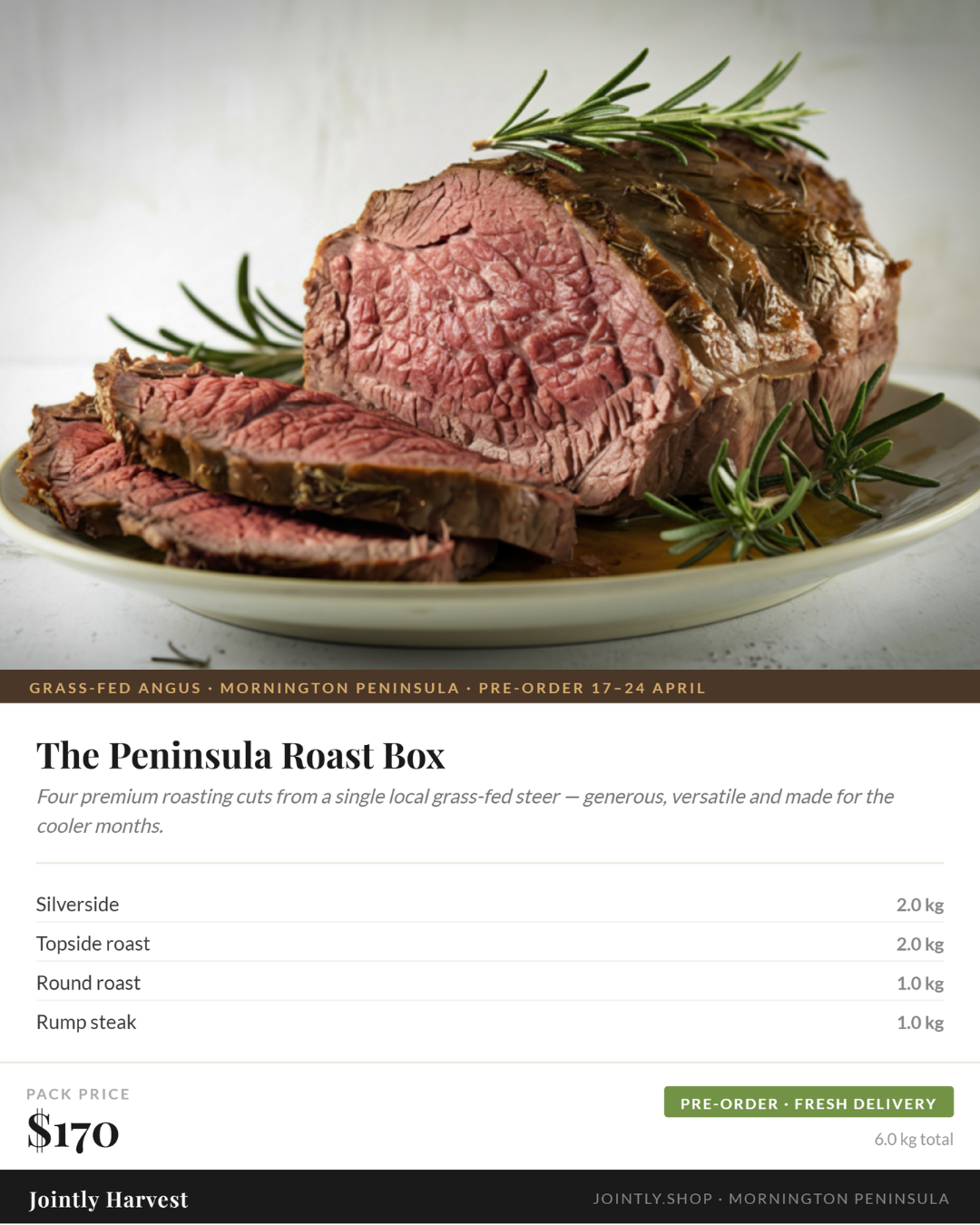 Beef - The Peninsula Roast Box - Est. 1st May del.