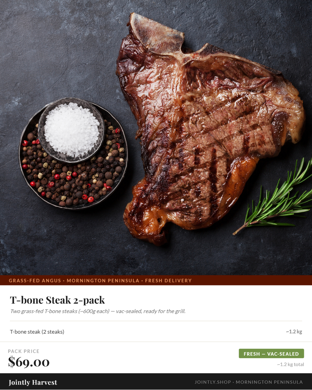 T-bone Steak 2-pack