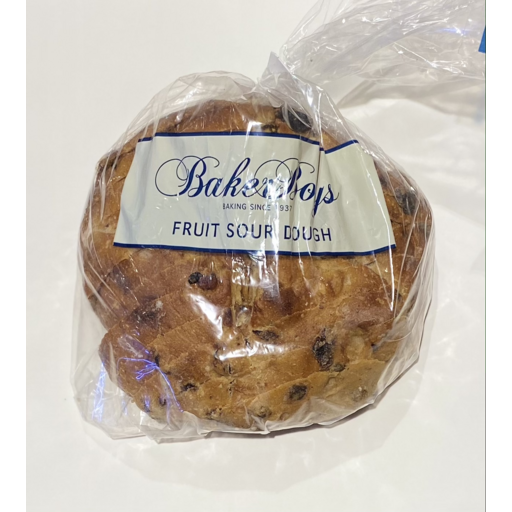 Baker Boys - Sourdough Fruit Cob - Sliced