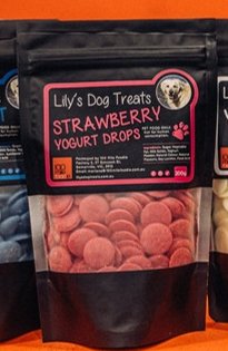 Lily's Dog Treats - Strawberry Yoghurt Drops