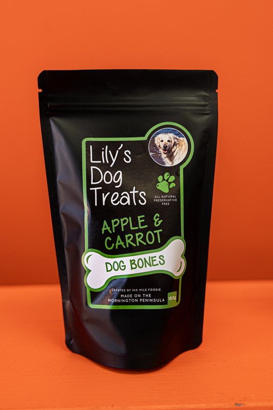 Lily's Dog Treats - Apple & Carrot Bones (bag)