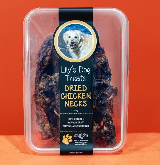 Lily's Dog Treats - Dried Chicken Necks (box)