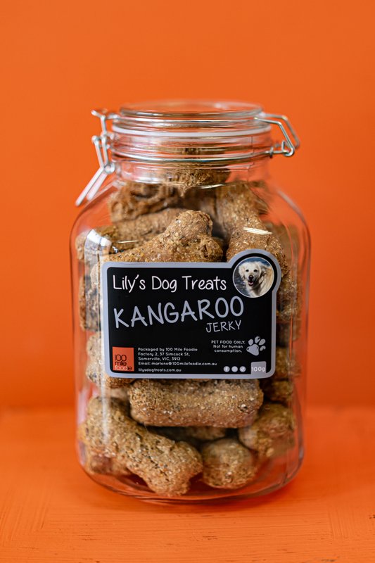 Lily's Dog Treats - Kangaroo Liver Bones (jar of 40)