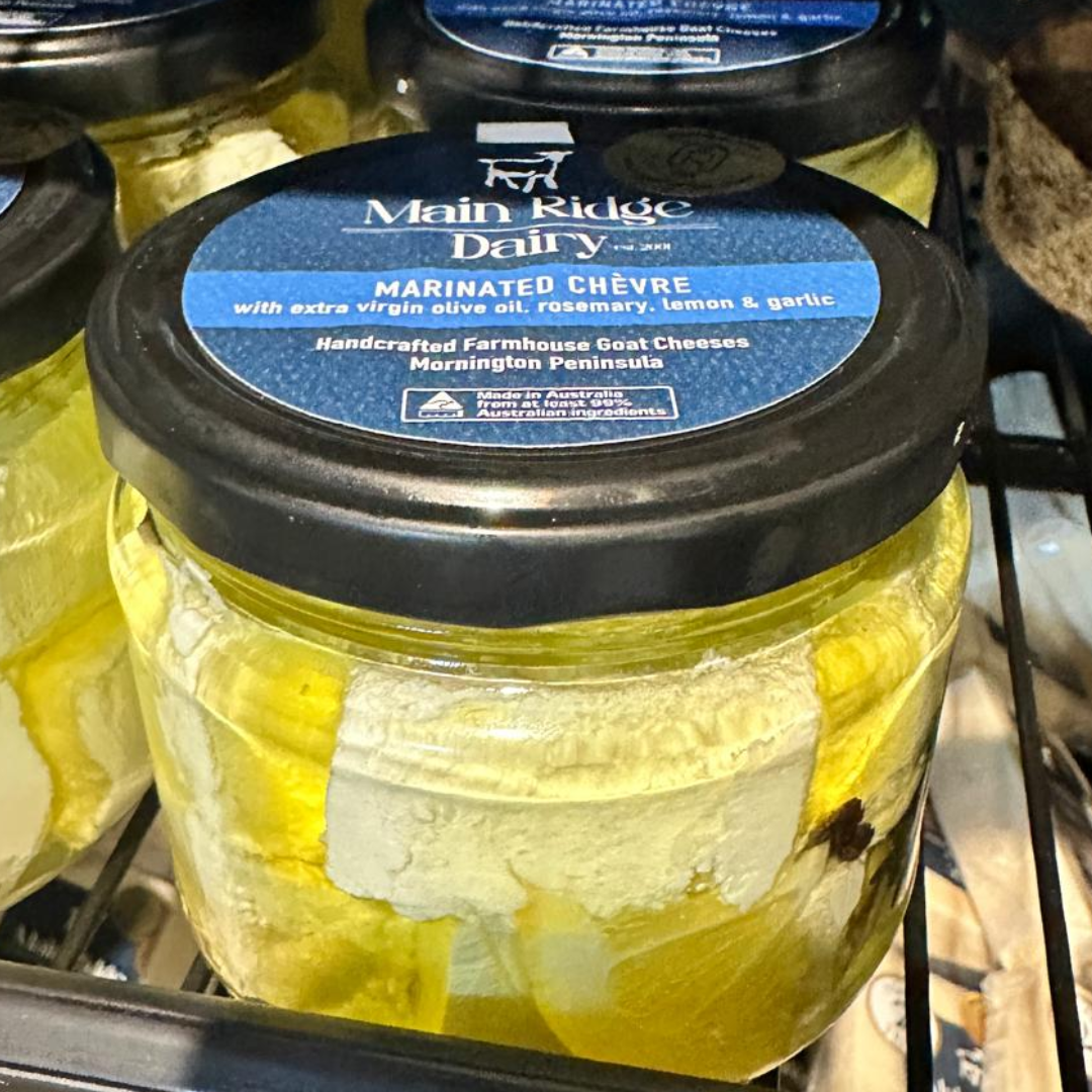 Main Ridge Dairy Chevre - Marinated 300g jar