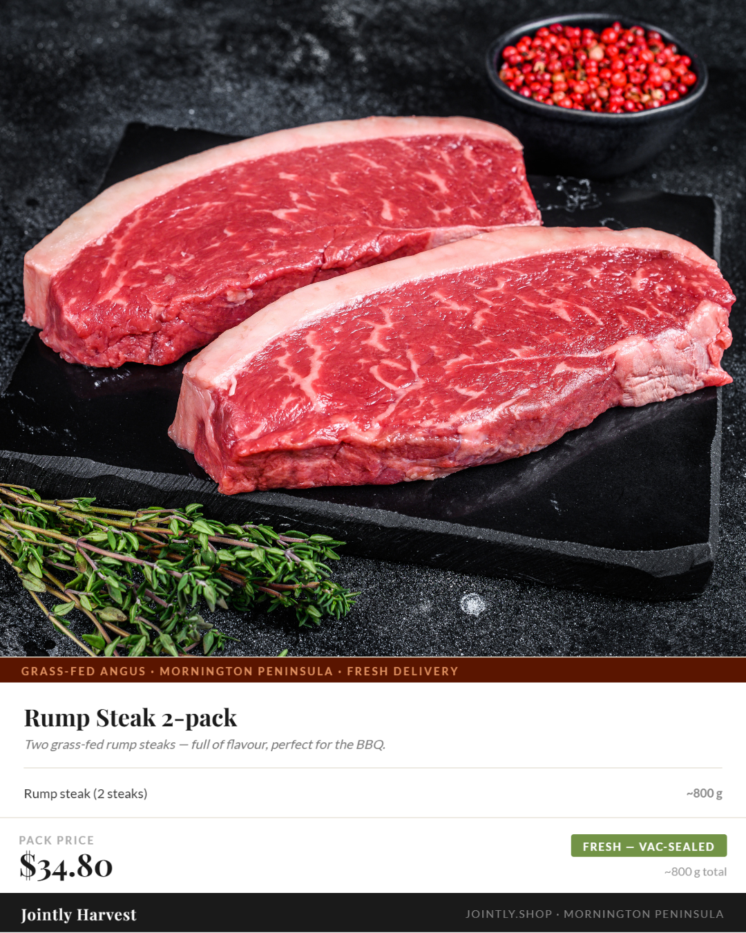 Gravy beef / shin - 1.1kg - Grass fed and finished